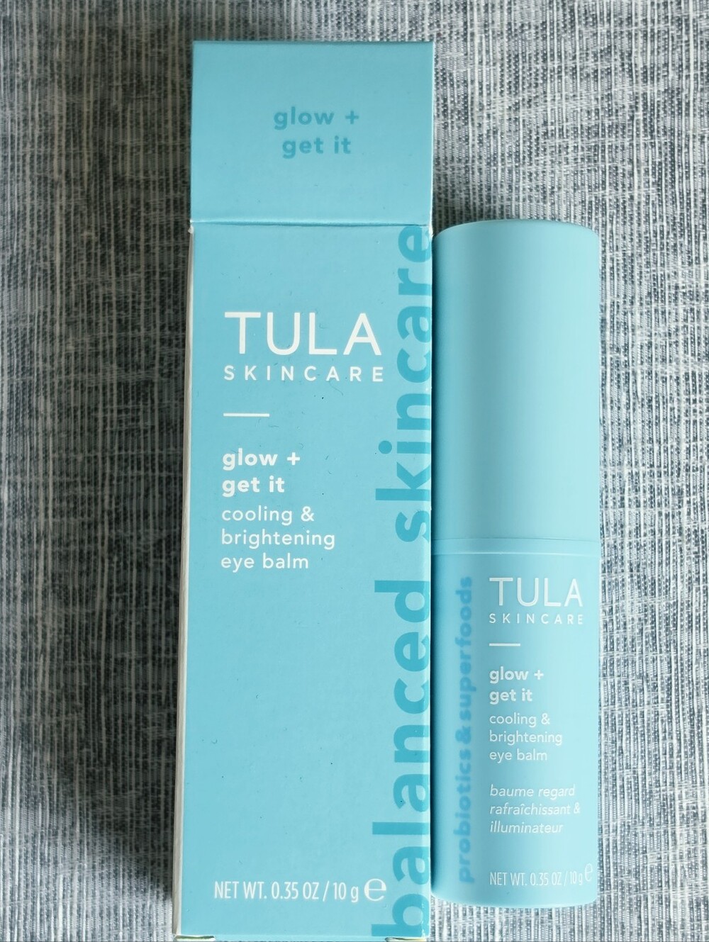 Tula Skincare Glow + Get It Cooling And Brightening Eye Balm New